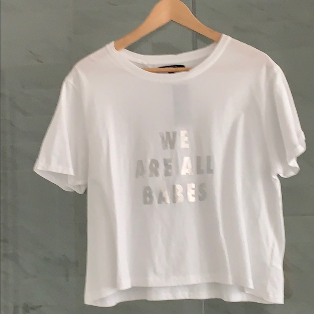 NWT Brunette The Label We Are All Babes Crop